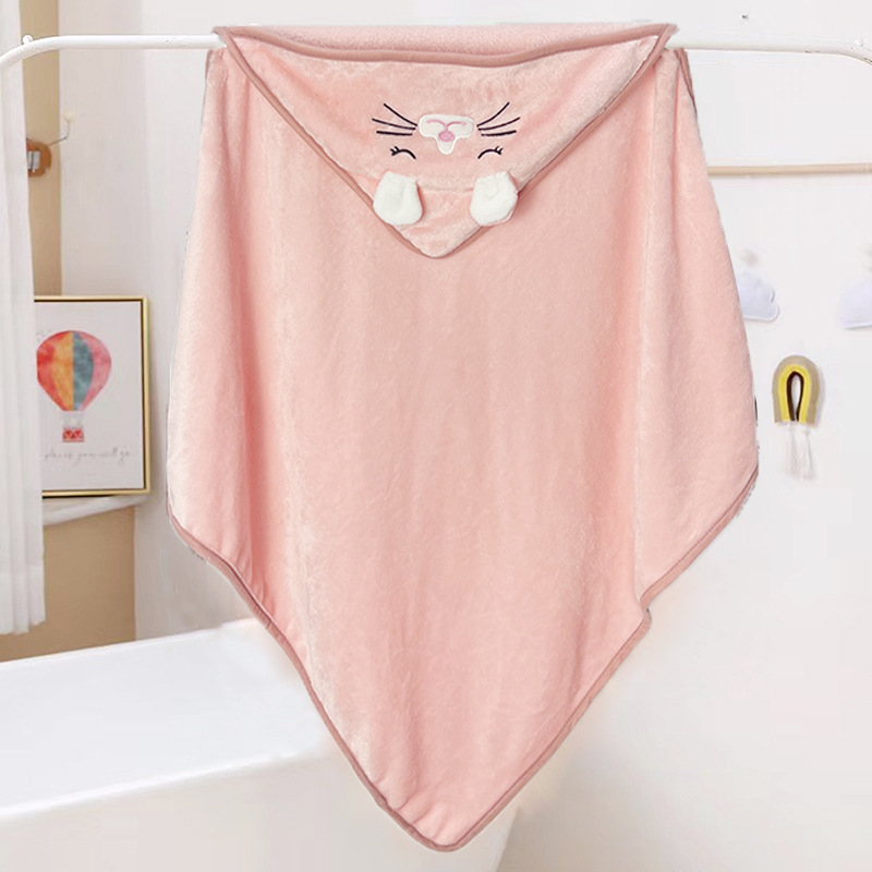 Flannel kids poncho